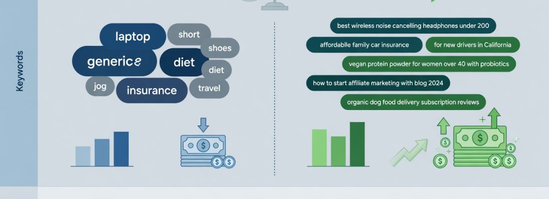 Frazy długiego ogona w afiliacji - dlaczego często zarabiają więcej niż ogólne słowa kluczowe?