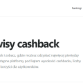 Najlepsze serwisy cashback na 2027 rok wg Rankilo