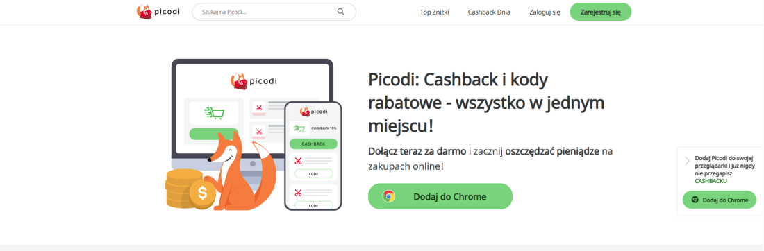 Jak zarabia Picodi? Kody rabatowe i cashback jako biznes afiliacyjny