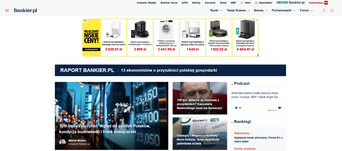 Jak zarabia Bankier.pl? Darmowe informacje finansowe jako potężny biznes